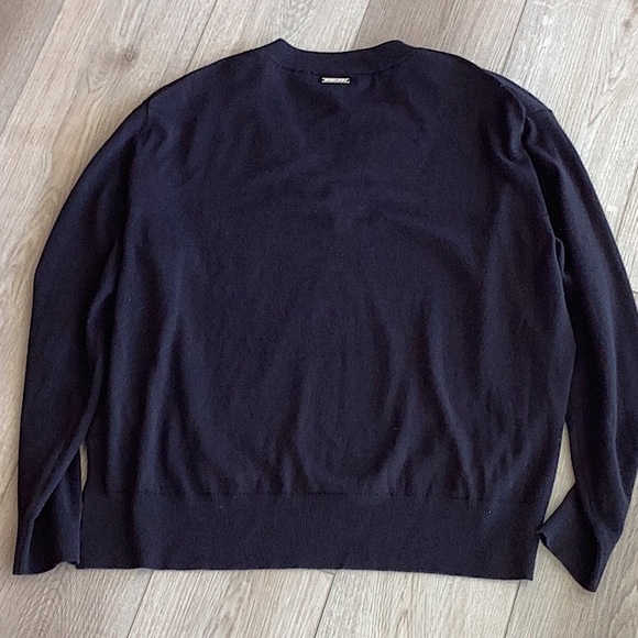 BNWT Michael Kors V Neck Sweater in Black Size L - Picture 6 of 7